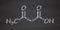 Ketone body (acetoacetic acid, diacetic acid) molecule