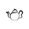 Kettle for coffee teapot icon hand made