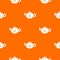 Kettle glass pattern vector orange