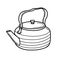 Kettle for Hiking and traveling metal.teapot. Kitchen items, household utensils, metal utensils for the tea ceremony