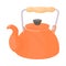 Kettle icon in cartoon style