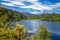 Kettle lake Mapourika in New Zealand