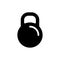 Kettlebell black glyph ui icon