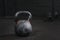 Kettlebell at the gym.Crossfit equipment. Copy space