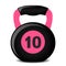 Kettlebell icon on white background