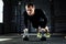 Kettlebell Pushups in Crossfit Hall