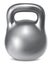 Kettlebell weight silver isolated