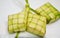 Ketupat Raya Green Colour, Three Ketupat Made