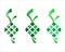 Ketupat vector decoration for Aidil Fitri Ramadan symbol