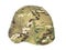 Kevlar helmet multicam camouflage isolated