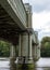 Kew Railway Bridge, spanning the River Thames at Strand on the Green, Kew, west London UK.