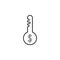 key dollar line icon. Element of bankig icon for mobile concept and web apps. Thin line key dollar icon can be used for web and