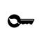 Key for Electric Car or Ecohouse Flat Vector Icon