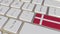 Key with flag of Denmark on the computer keyboard switches to key with flag of China, translation or relocation related