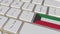 Key with flag of Kuwait on the keyboard switches to key with flag of Germany, translation or relocation related