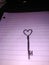 Key heart tattoo black drawing