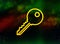 Key icon abstract bokeh dark background