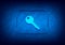 Key icon abstract digital design blue background