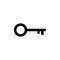 Key icon in flat style. Secret symbol