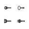 key icon vector. password icon. Vector illustration