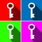 Key icons great for any use. Vector EPS10.