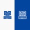 Key, Keyboard, Book, Facebook Line and Glyph Solid icon Blue banner