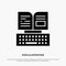 Key, Keyboard, Book, Facebook Solid Black Glyph Icon