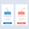 Key, Keyboard, Hardware, Education  Blue and Red Download and Buy Now web Widget Card Template