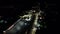 Key Largo Florida night aerial video 4k