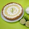 Key Lime Pie with ingredients