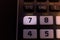 Key number seven of the keyboard of a scientific calculator