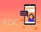 Key opinion customer or KOC for micro-influencer in marketing vector