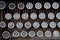 Key pads of old typewriter