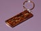 The key ring is made from precious Wenge wood. Handmade