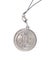 Key ring silver bitcoin crypto currency