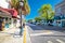 Key West famous Duval street view, south Florida Keys