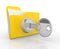Key and yellow folder
