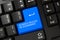 Keyboard with Blue Button - Business Process Re-Engineering. 3D.