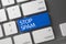 Keyboard with Blue Keypad - Stop Spam. 3D.