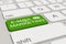 Keyboard - email marketing - green