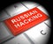 Keyboard Hacking Russian Hackers Online 3d Illustration