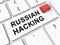 Keyboard Hacking Russian Hackers Online 3d Illustration