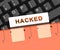 Keyboard Hacking Russian Hackers Online 3d Illustration