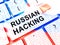 Keyboard Hacking Russian Hackers Online 3d Illustration