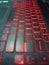 keyboard laptop gamers is full of red light ready to play