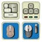 Keyboard and mouse icons.