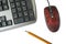 Keyboard, mouse, pencil