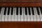 Keyboard piano piano requiring maintenance repair