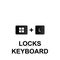 Keyboard shortcuts, locks keyboard icon. Can be used for web, logo, mobile app, UI, UX