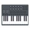 Keyboard synthesizer icon cartoon vector. Acid dj